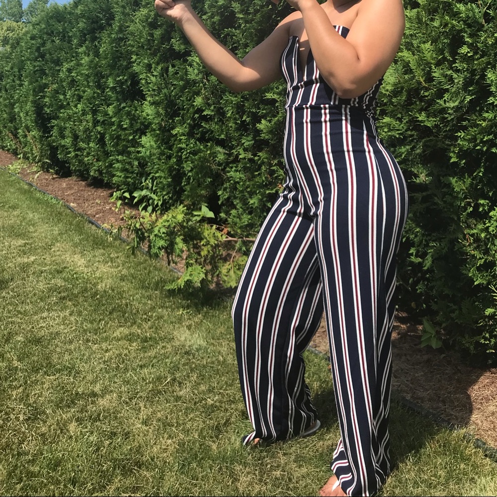 Strapless jumpsuit